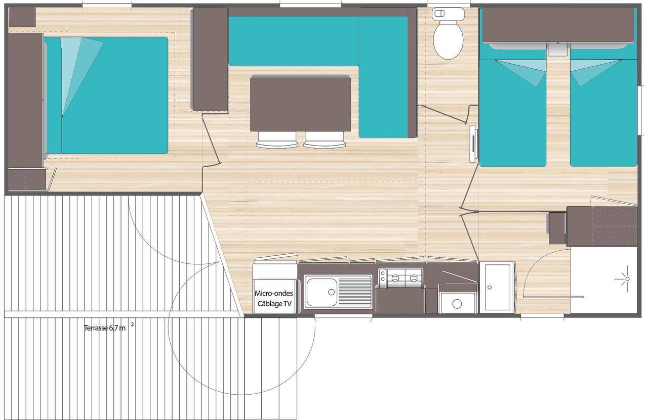 Var Mobil Home, Les Prairies De La Mer Grimaud Eksteriør billede